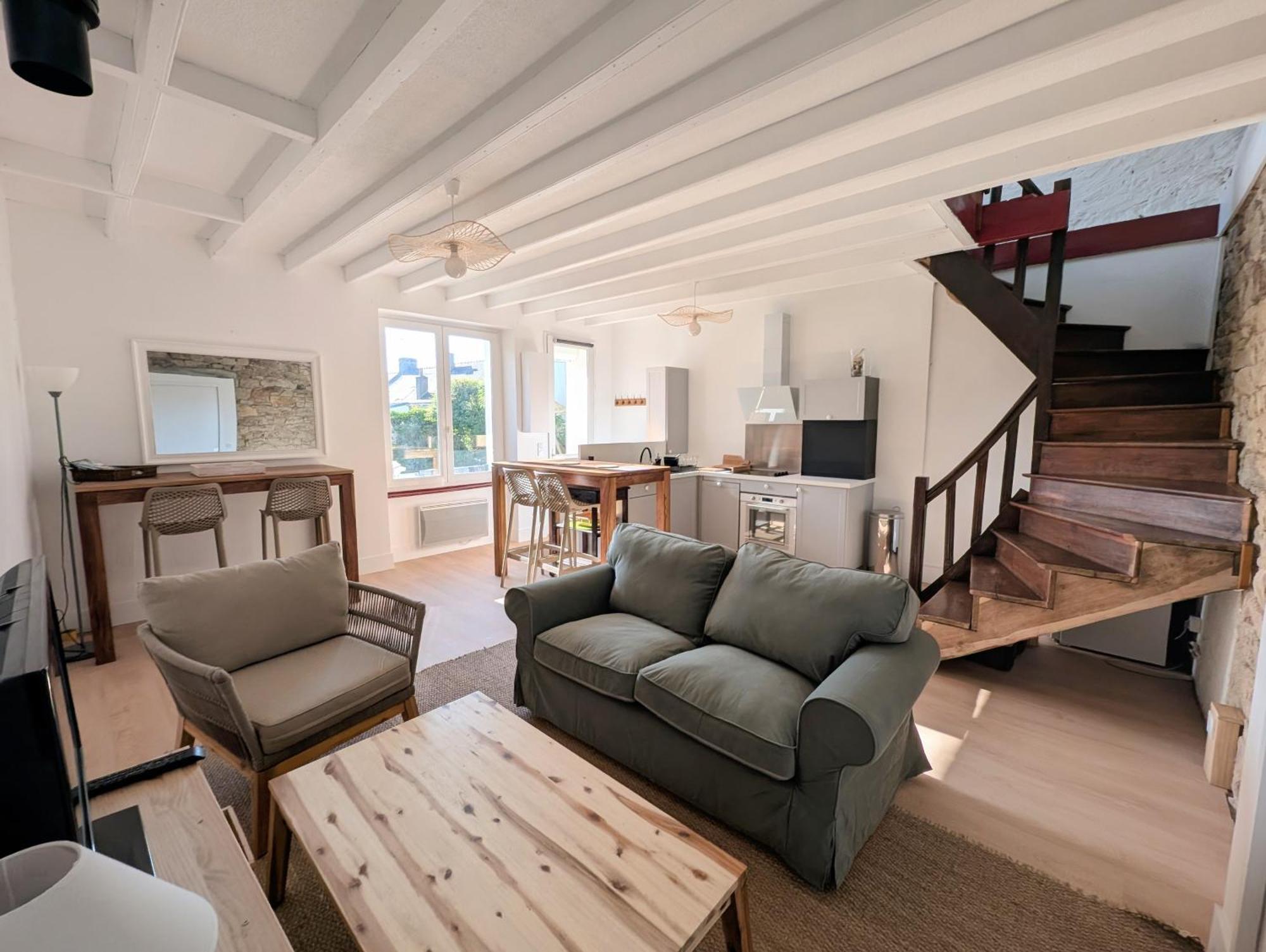 Vieux Passage, Maison Avec Cour Privee A 150 M Du Port Et De La Plage Plouhinec  Exteriör bild